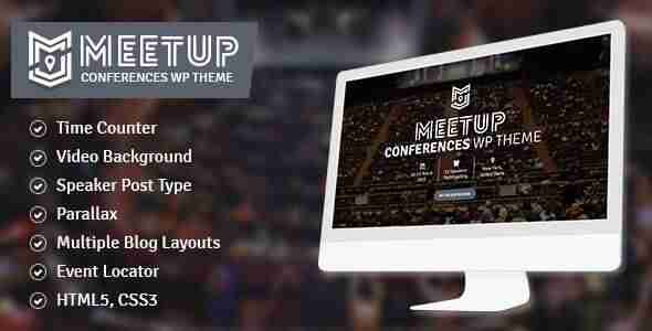 Las mejores plantillas de WordPress para eventos - Meetup
