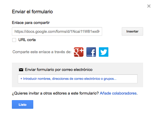 Cómo integrar un formulario de Google Forms en WordPress - Enviar el formulario