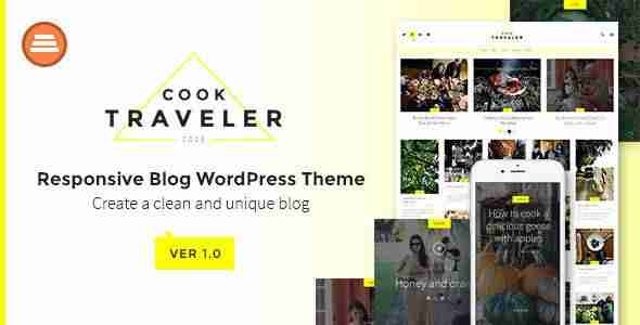 plantillas de WordPress para un blog de viajes - Plantilla CookTraveler