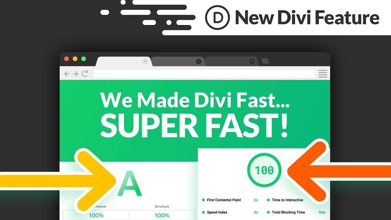 We Made Divi Fast. Super Fast!