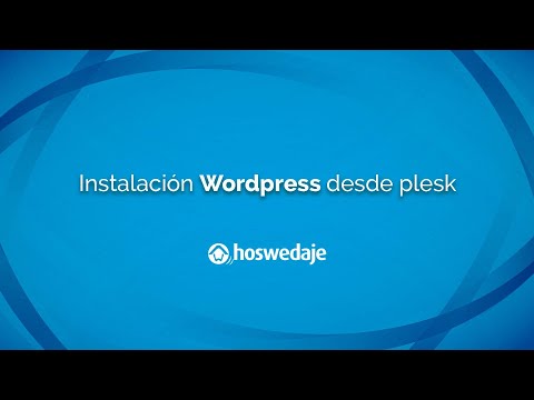 Instalar Wordpress en Plesk
