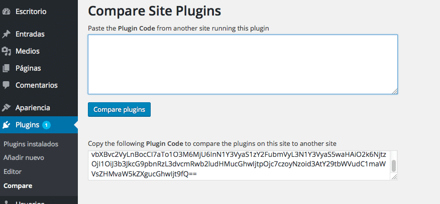 Comparar plugins - Campo de texto