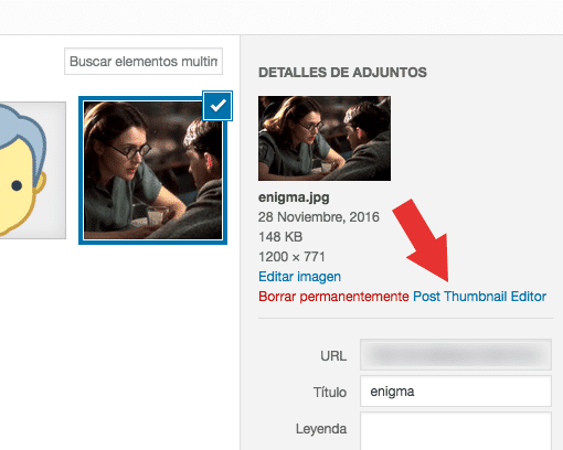 editar las miniaturas