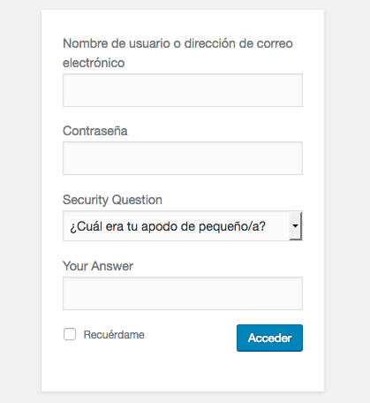 preguntas de seguridad