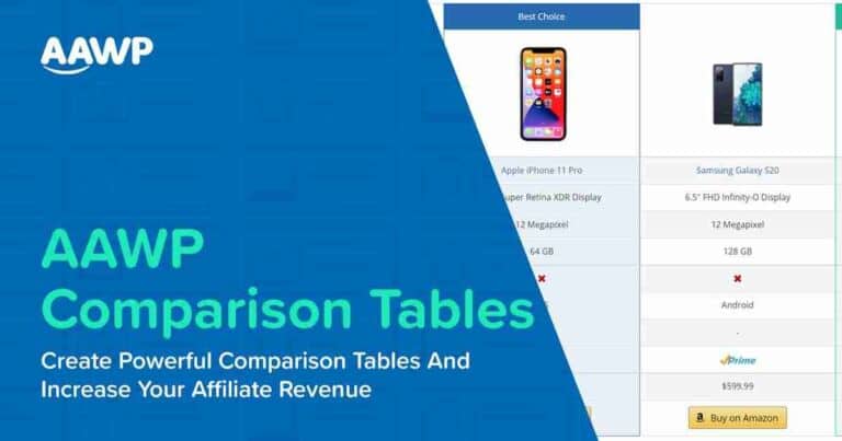 Cómo crear tablas comparativas de productos de Amazon en WordPress