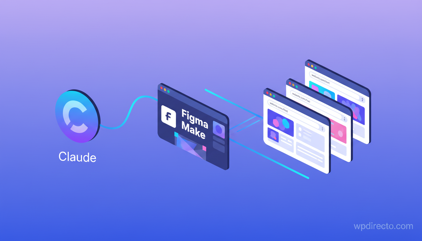 Flujo de trabajo entre Claude Opus 4.6 y Figma Make para generar webs