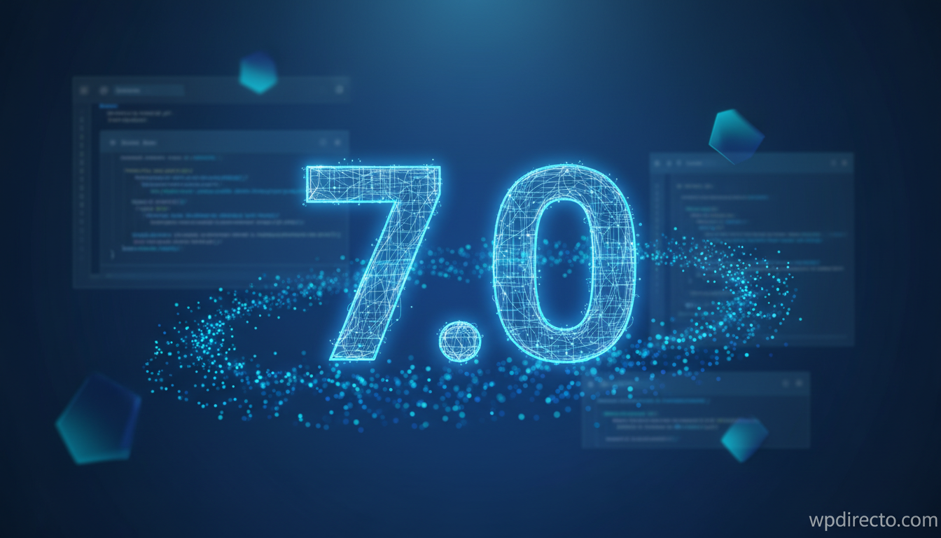 WordPress 7.0: guia completa de la nueva version y comparativa con 6.9