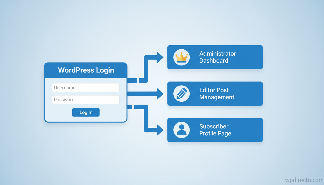Redirección por rol en WordPress después del login: snippet moderno y plugins