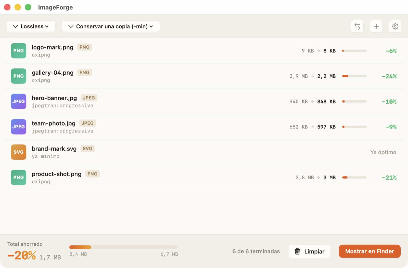 ImageForge: comprime tus imágenes para WordPress antes de subirlas